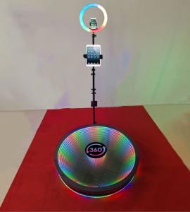 Quality Safety Design RGB LED 360 Photo Booth Slow Motion Tempered Glass wholesale