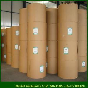 Quality 100gsm virgin brown kraft paper for printing or making shopping bags wholesale