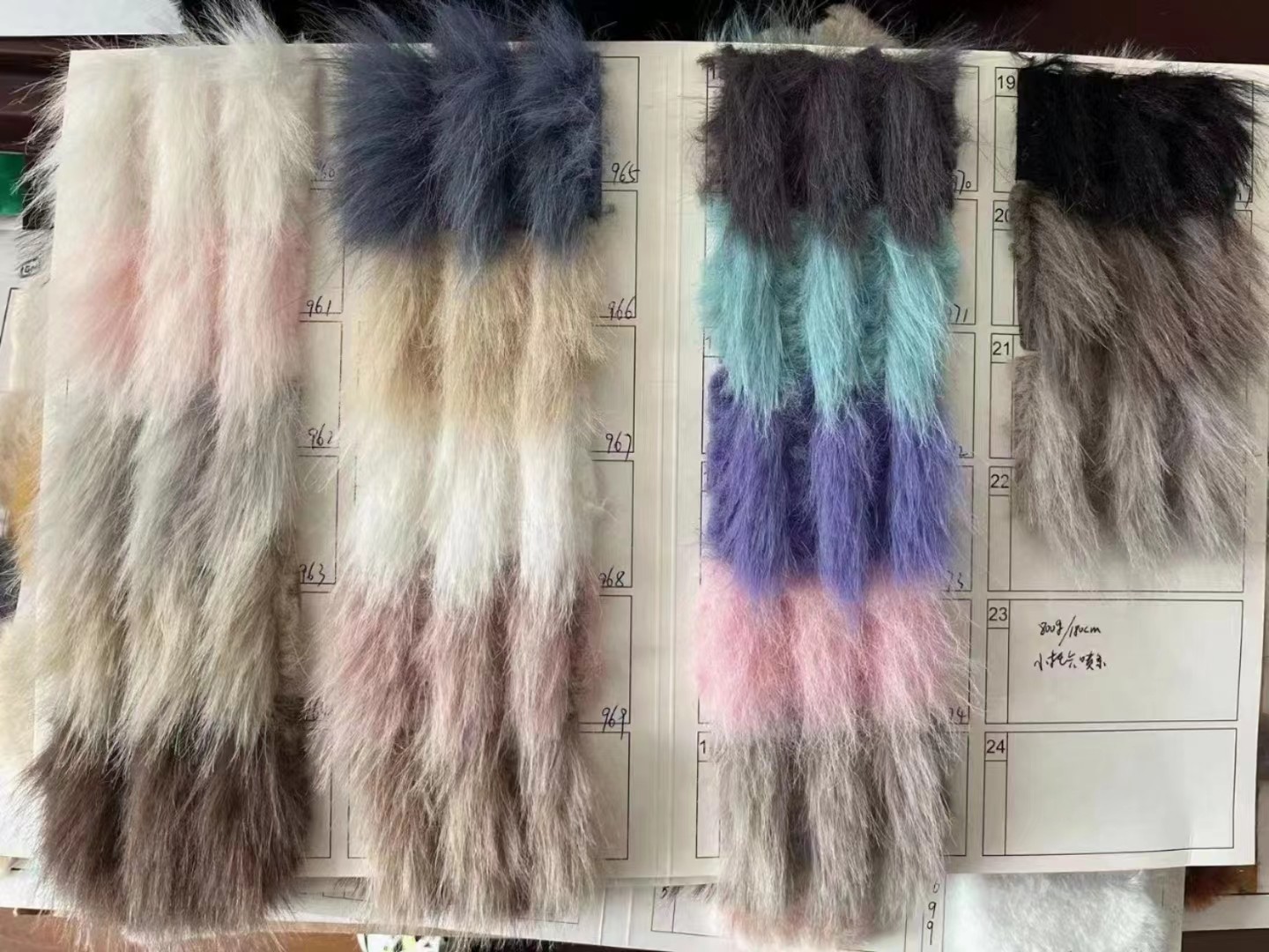 Quality Luxury Faux Fur Static-free OEKO-TEX 100 Standard Quality 50/75D Spun yarn hand feeling soft 50colors for clients wholesale
