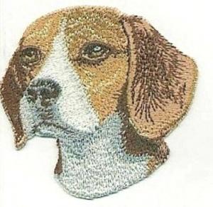 Quality 3" Beagle Dog Embroidery Patch Chenille Material 9 Colors Merrowed Edge wholesale
