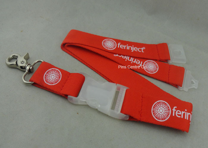 Quality Silk Screen Printing Polyester Promotional Lanyards , Customized Sublimation Fair Lanyard wholesale