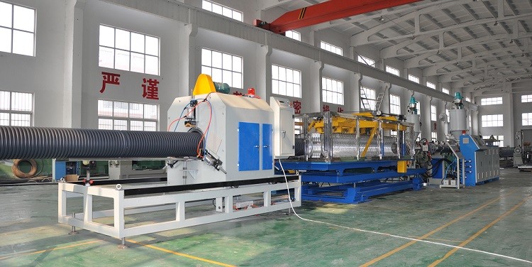 Quality HDPE/PP Double Wall Corrugated Pipe Production Line , Corrugated Pipe Production Equipment wholesale
