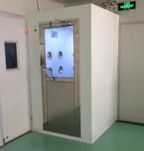 Quality Automated Sliding Door Cleanroom Air Shower With CE And RoHS Air Flow 1300 M3/H wholesale