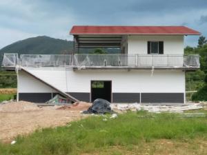 China Modern Durable Q235 H Steel Structure Homes Fiber Cement Board Building Villa For Living on sale
