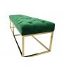 Buy cheap HOT sale modern classic green velvet fabric tufted upholstery bench stainless from wholesalers