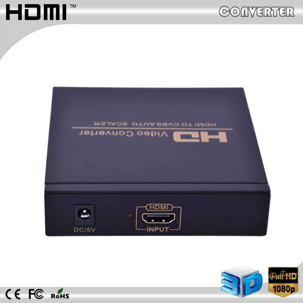 Quality High Definition hdmi to av/cvbs  converter box  support 1080p wholesale