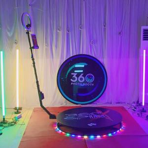 Quality Portable 360 Selfie Photo Booth Platform Automatic Spinning Arm wholesale