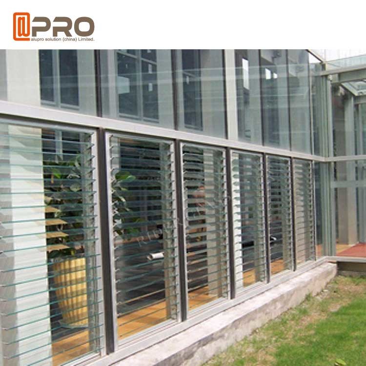 Buy cheap Vertical Open Glass Panel Aluminium Louver Window Architectural Exterior Sun from wholesalers