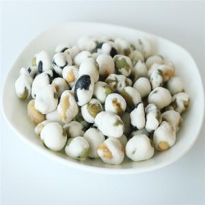 Quality Vegan Pure Natural Healthy Wasabi Flavor Coated Roasted Beans Mix Soybeans  Black green Beans Snacks wholesale