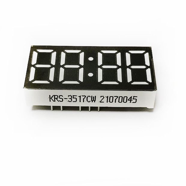 Quality White Color 7 Segment 4 Digit Display LED Clock Displays Low Power wholesale