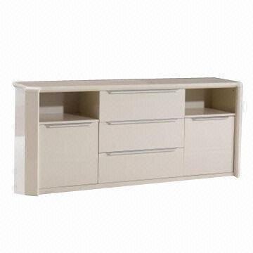 Quality Cabinet with MDF and beige high glossy painting wholesale