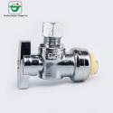 Double Outlet Brass Angle Valve Chrome Plated For Water Sink for sale