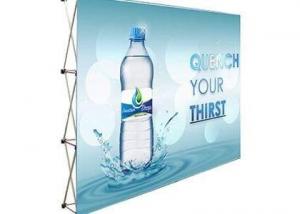 China Wall display Frame Booth Backdrop Jumbo Stage Fabric Media Printed Back Color Drop up Waterfall Retrac on sale