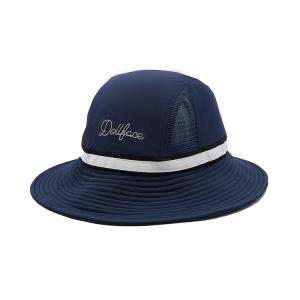 Quality Cotton Fabric Outdoor Unisex Flat Brim Bucket Hat Blue Color Custom Logo wholesale