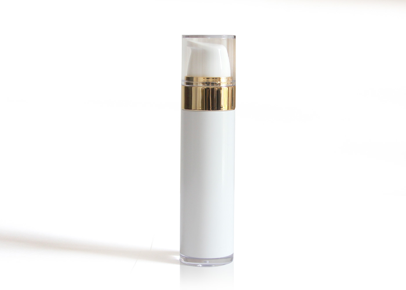 Quality Elegant Solid White Airless Cosmetic Bottles For High End Skin Care Serum Packaging wholesale