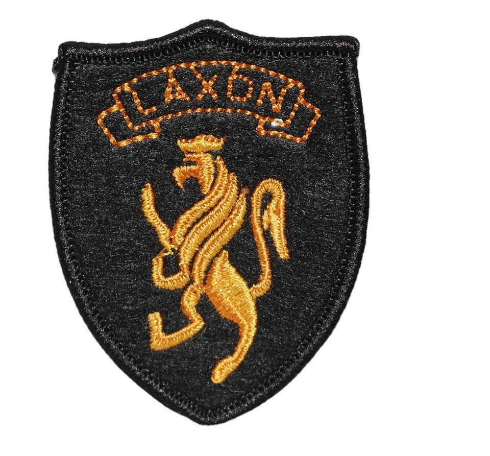 Quality Flat Background Military Embroidery Patch Merrow Border Custom Velcro Patches wholesale