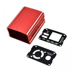 Quality Anodizing OEM Red Blue Power Extruded Aluminium Enclosure With CNC Processing wholesale