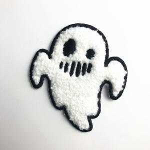 Quality Custom Chenille Embroidery Patches Ghost Shape Patch Pantone Color wholesale