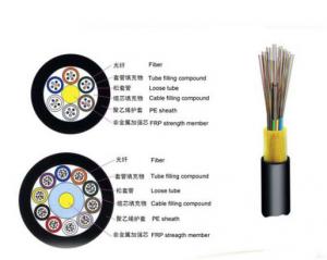 China OEM Self Supporting Aerial ADSS Cable, Flexible Armored Cable Compact Structure on sale