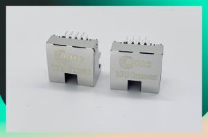 Quality REACH RJ45 Ethernet Jack DIP Type Connector With LED 8P8C Offset Type With Clips wholesale