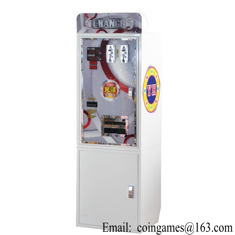China Amusement Equipment Arcade Currency Exchange Token Changer Coin Change Machine on sale