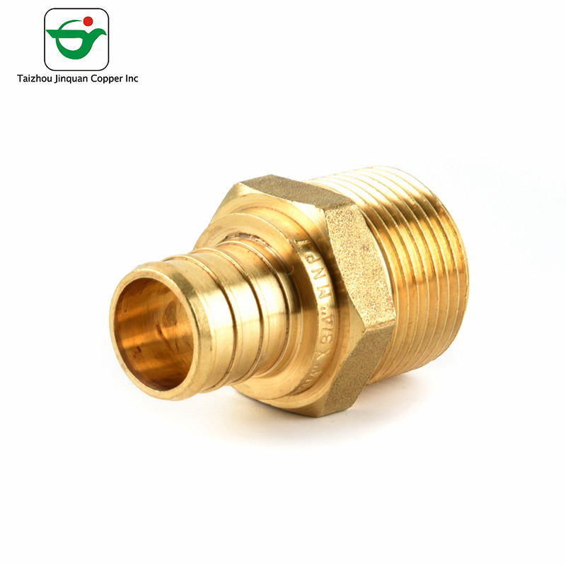 Pex Pipe 1''X1" Male MNPT Adapter Brass Pipe Fitting for sale