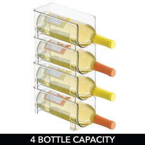 Quality Heavy Duty PMMA Acrylic Bottle Rack Food Safe For Kitchen Refrigerators wholesale