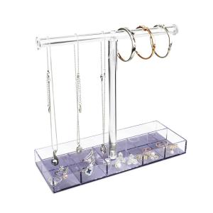 Quality Transparent ROHS Acrylic Jewelry Display Bracelet Ring Holder Plate wholesale
