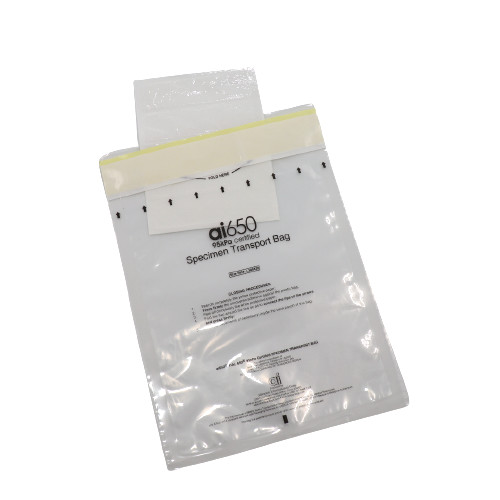 Quality Eco Friendly Lab Use Side Gusset Clear Plastic Specimen Biohazard Bags 3 / 2 Walls wholesale