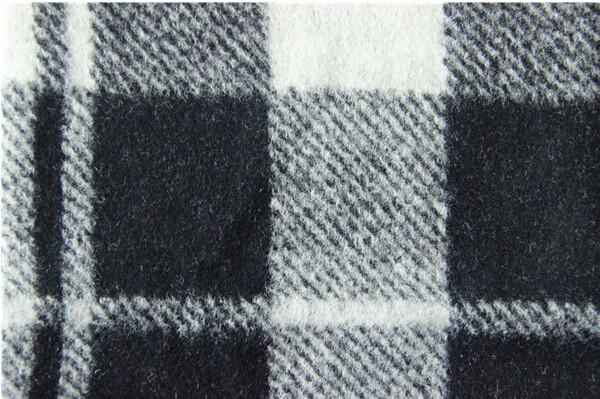 Cheap White Graphite Damier Ebene Wool Jacquard Fabric Knitting Cloth for sale