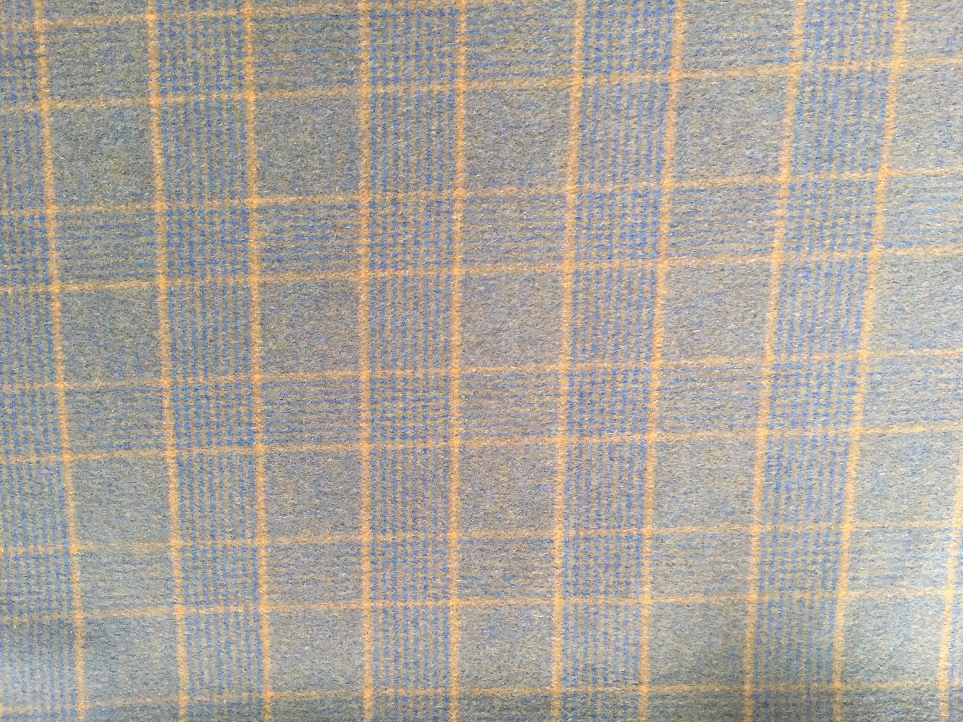 Quality Double Faced Modern Plaid Fabric ,  Soft Tartan Fabric For Curtains wholesale