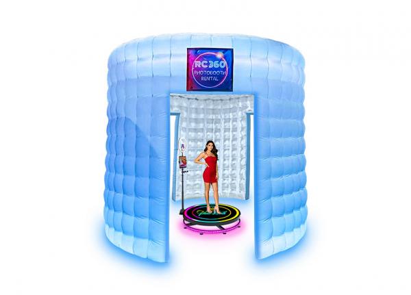 Cheap Popular Photo Booth Enclosure Office White Inflatable Photo Booth Business for sale