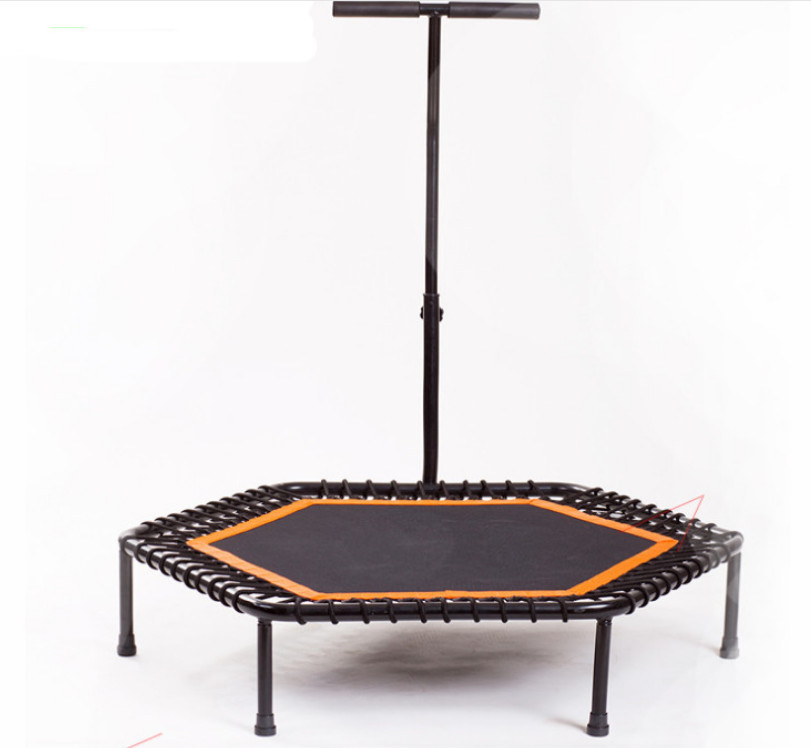 Quality 48 Mini Trampoline with Adjustable Handrail,Fitness Trampoline, Exercise Trampoline for Adults Kids wholesale