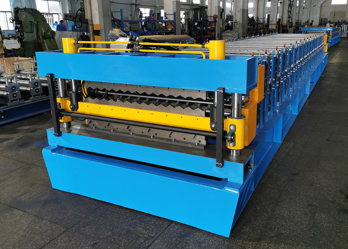 Quality Double Layer Metal Roofing Sheet Roll Forming Machine For Corrugated Sheets and 6 Rib Profile Sheets wholesale