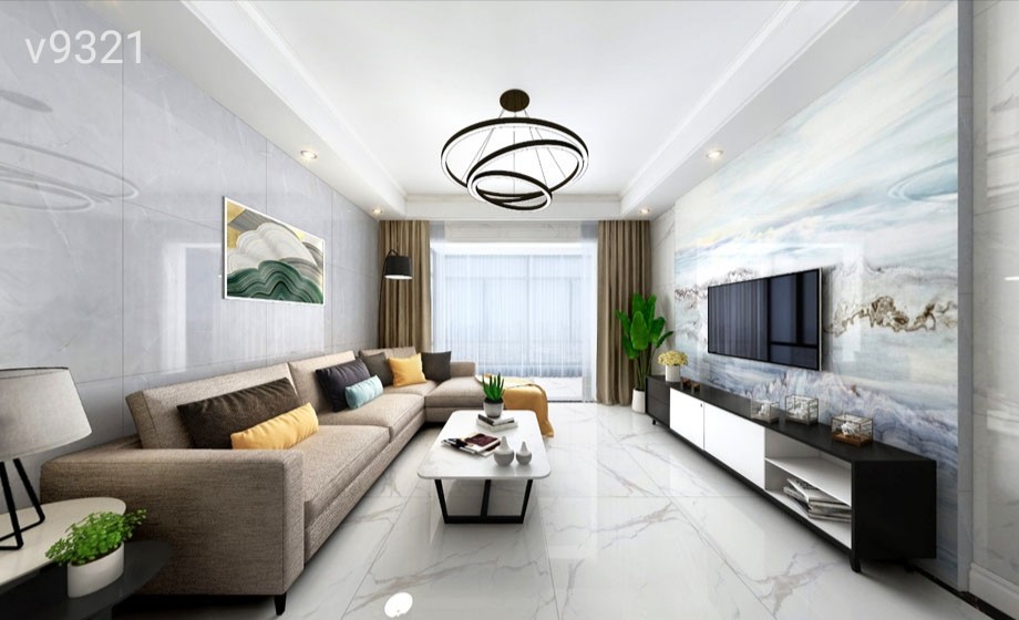 Quality ISO9001 11mm Full Body Marble Tile For Living Room wholesale