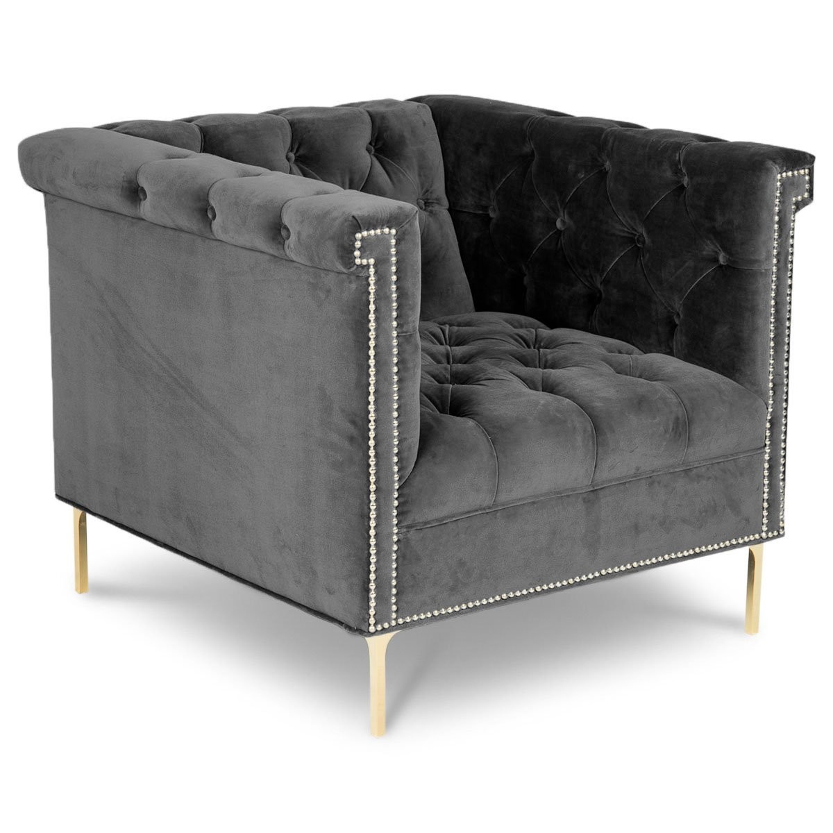 Quality Hot sell tufted botton velvet accent chair, living room furniture single lounge sofa chair wholesale