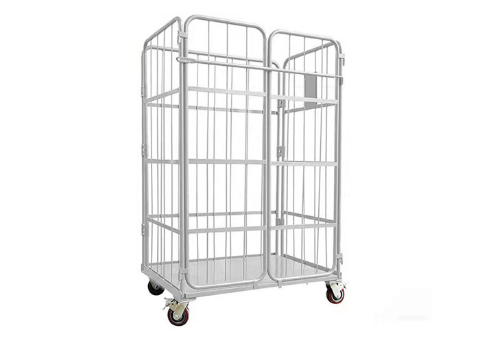 Quality Plastic Spraying Logistics Turnover Wire Mesh Storage Cages 50x100 Movable wholesale