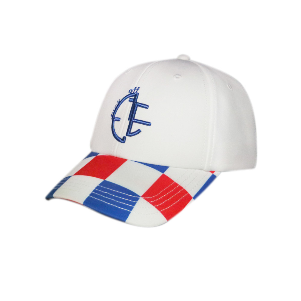 Quality White Color Sublimation N Brim Cotton Twill Baseball Hat Customized Color / Size wholesale