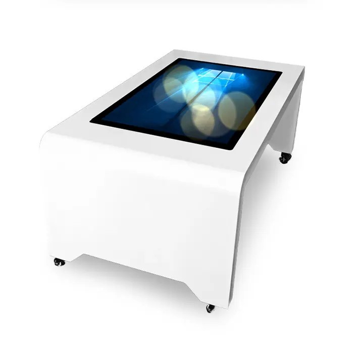 China Waterproof Multi Touch Screen Dining Table LED Display Aluminum Alloy on sale