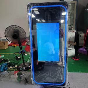 Quality Portable Magic Mirror Photobooth Touch Screen Selfie Mirror With Lights wholesale