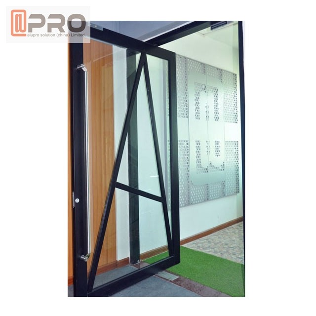 Quality Custom Residential Aluminium Hinged Doors , Single Casement Bulletproof Glass Security Door wholesale