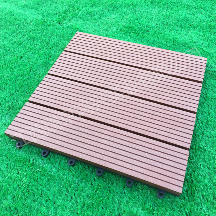 China Wood-Plastic Composite Flooring Technics and Engineered Flooring Type eco wpc deck tiles on sale