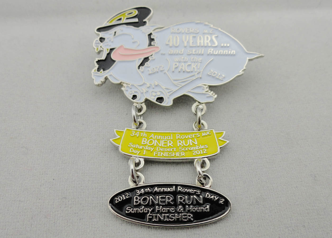 Quality Boner Run Lapel Pin, Soft Enamel Pin with Nickel Plating, Butterfly Clutch for Collectible, Commemorative wholesale