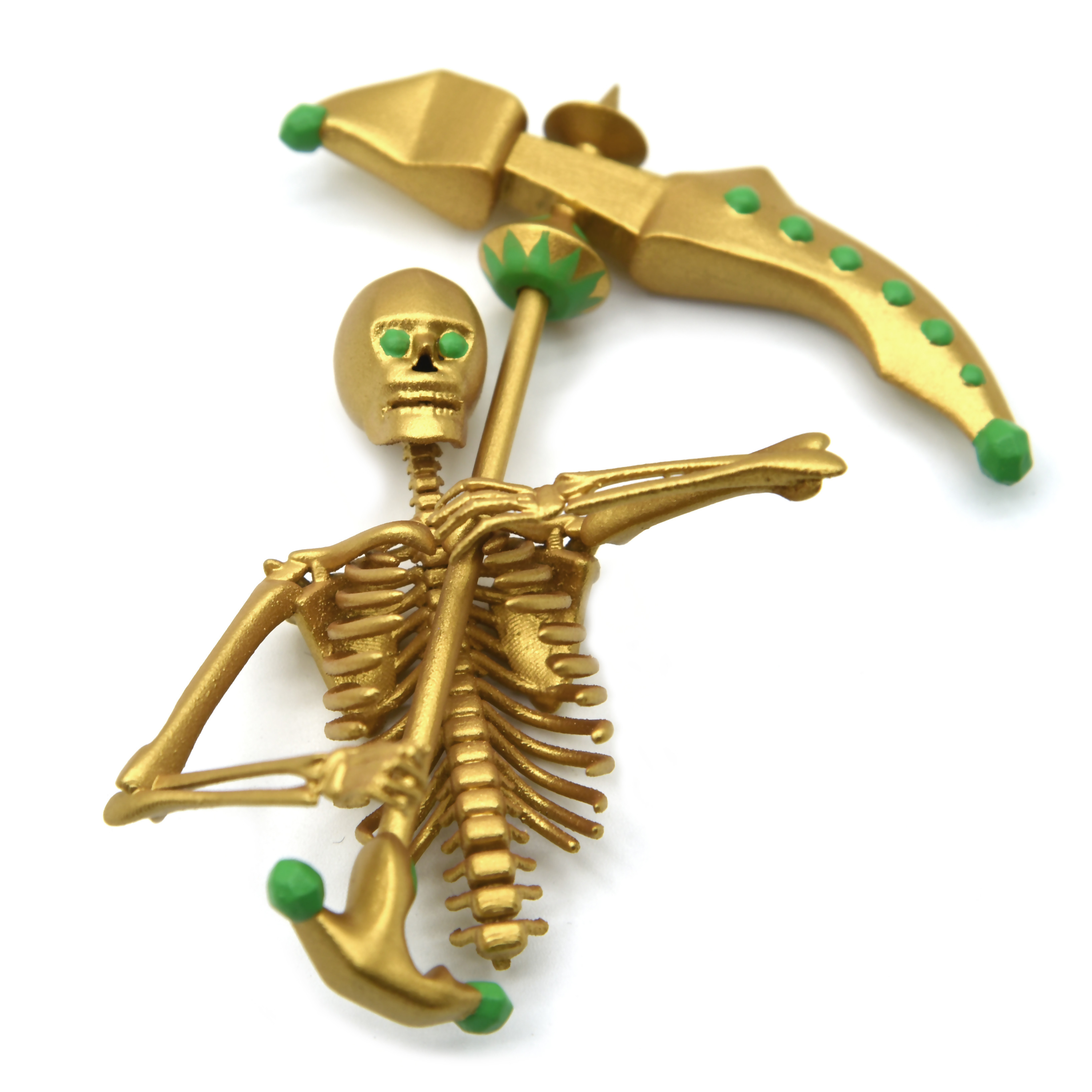 Quality Skeleton MJF Rapid Prototyping 3d Printing Service With Gold Painted wholesale