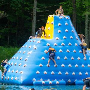 Quality Giant Inflatable Floating Iceberg , Water Climbing Wall For Ocean wholesale