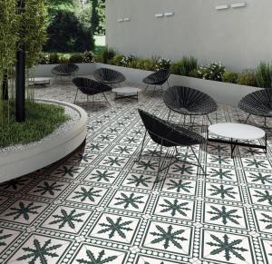 Quality Green 200x200mm Garden Decorative Ceramic Tile wholesale