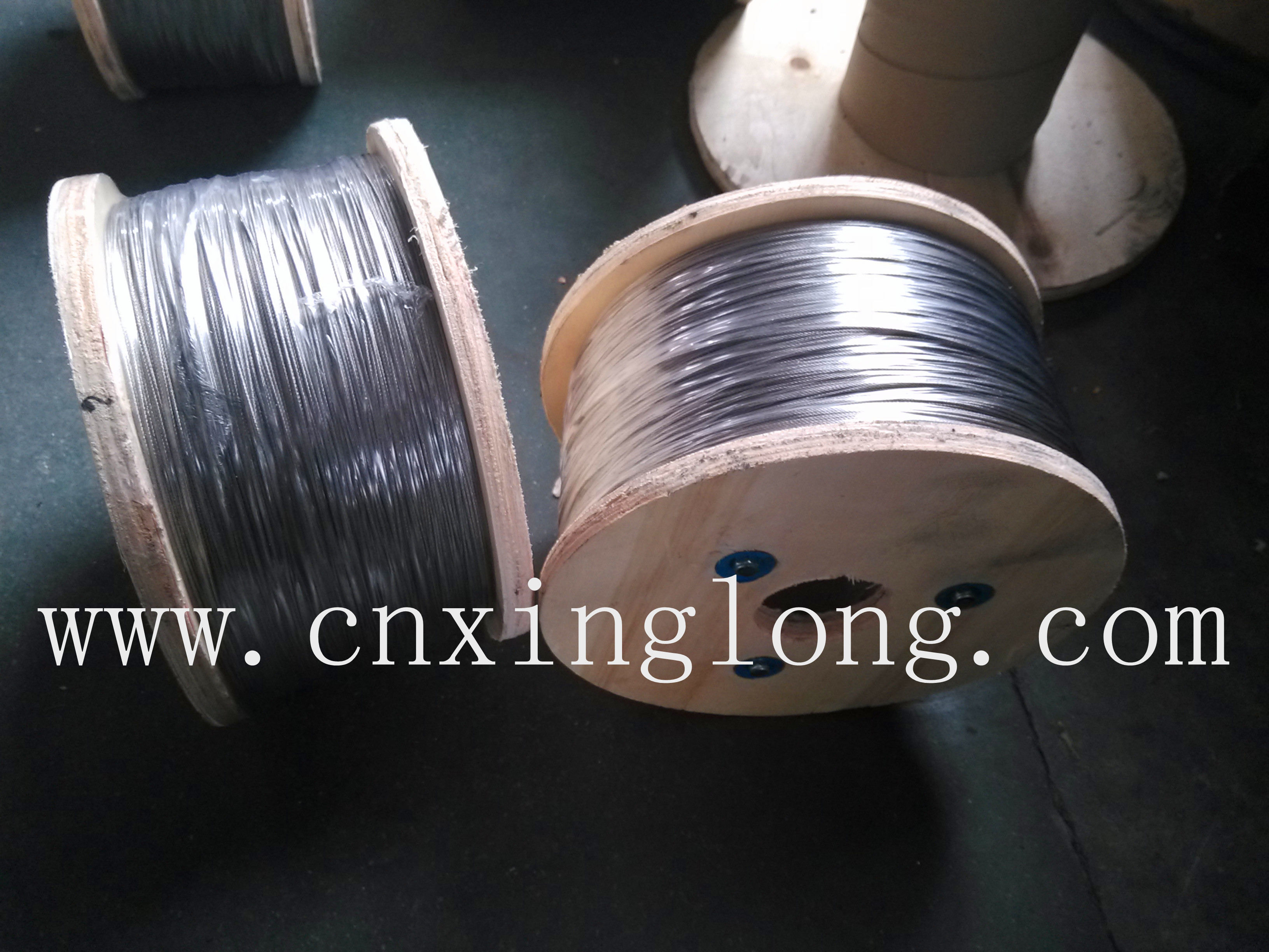 Quality sell xinglong coated wire rope 1x7 1x19 7x7 7x19 -stainless steel/galvanized wholesale