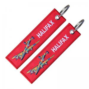 Quality High Density Embroidered Motorcycle Keychain Colorful Flat Appearance wholesale