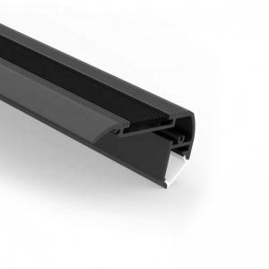 Quality 1m 2m Plasterboard LED Profile Black Color Aluminium Alloy 6063 T5 Material wholesale