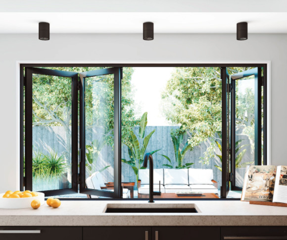 Quality Balcony Glazed 6mm Insulated Aluminium Bifold Windows wholesale